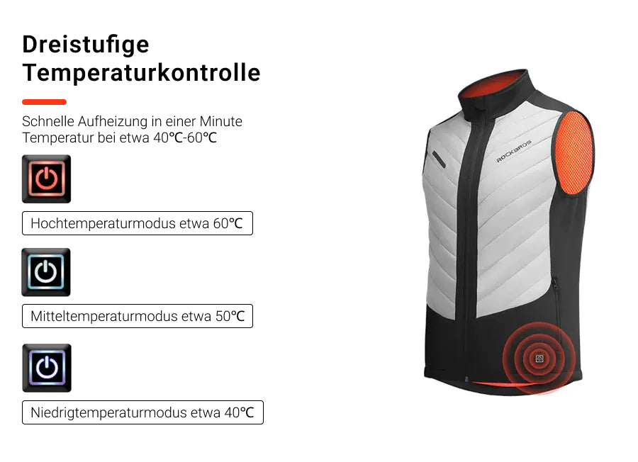Heizweste für Winterfahrten -Himiway